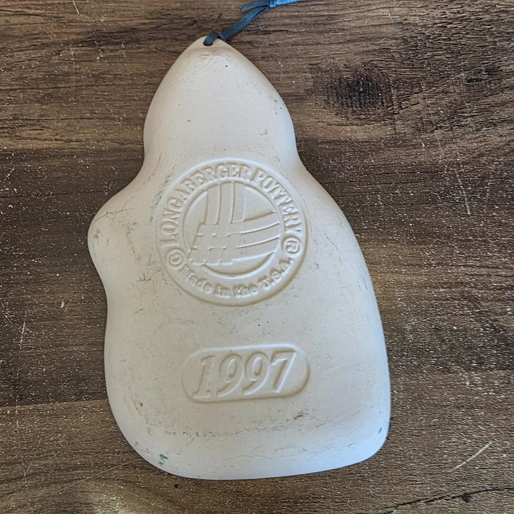 Vintage 1997 Longaberger Cookie Mold Series‎ Chilly Snowman Christmas Baking